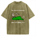 Too Tired To Work Properly Vintage Washed T-shirt