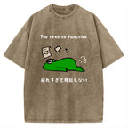 Too Tired To Work Properly Vintage Washed T-shirt