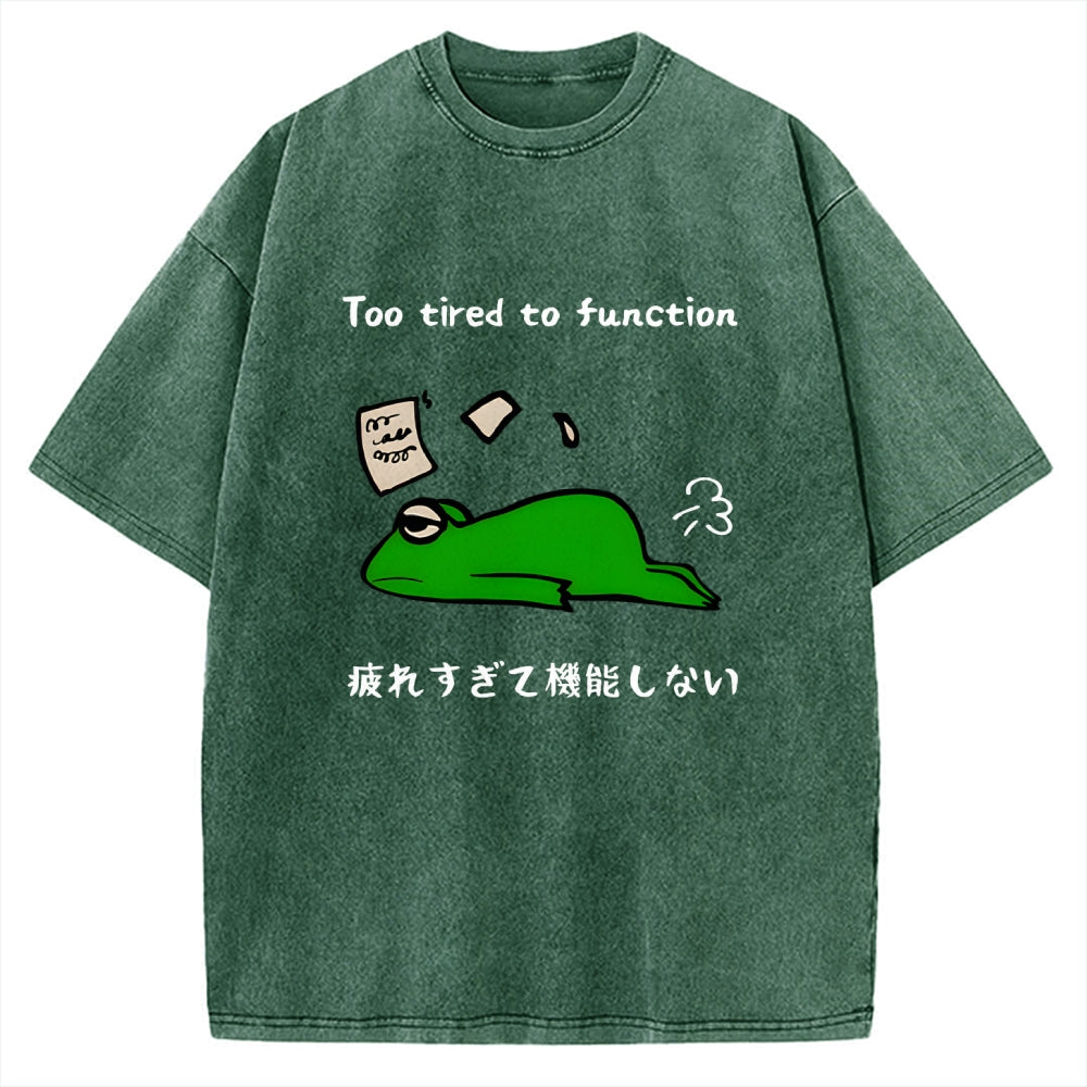 Too Tired To Work Properly Vintage Washed T-shirt