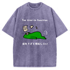Too Tired To Work Properly Vintage Washed T-shirt