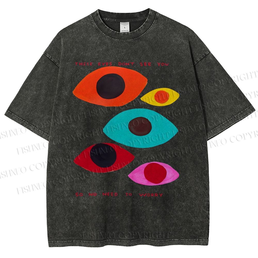 Unisex These Eyes Don't See You Printed Washed Tee