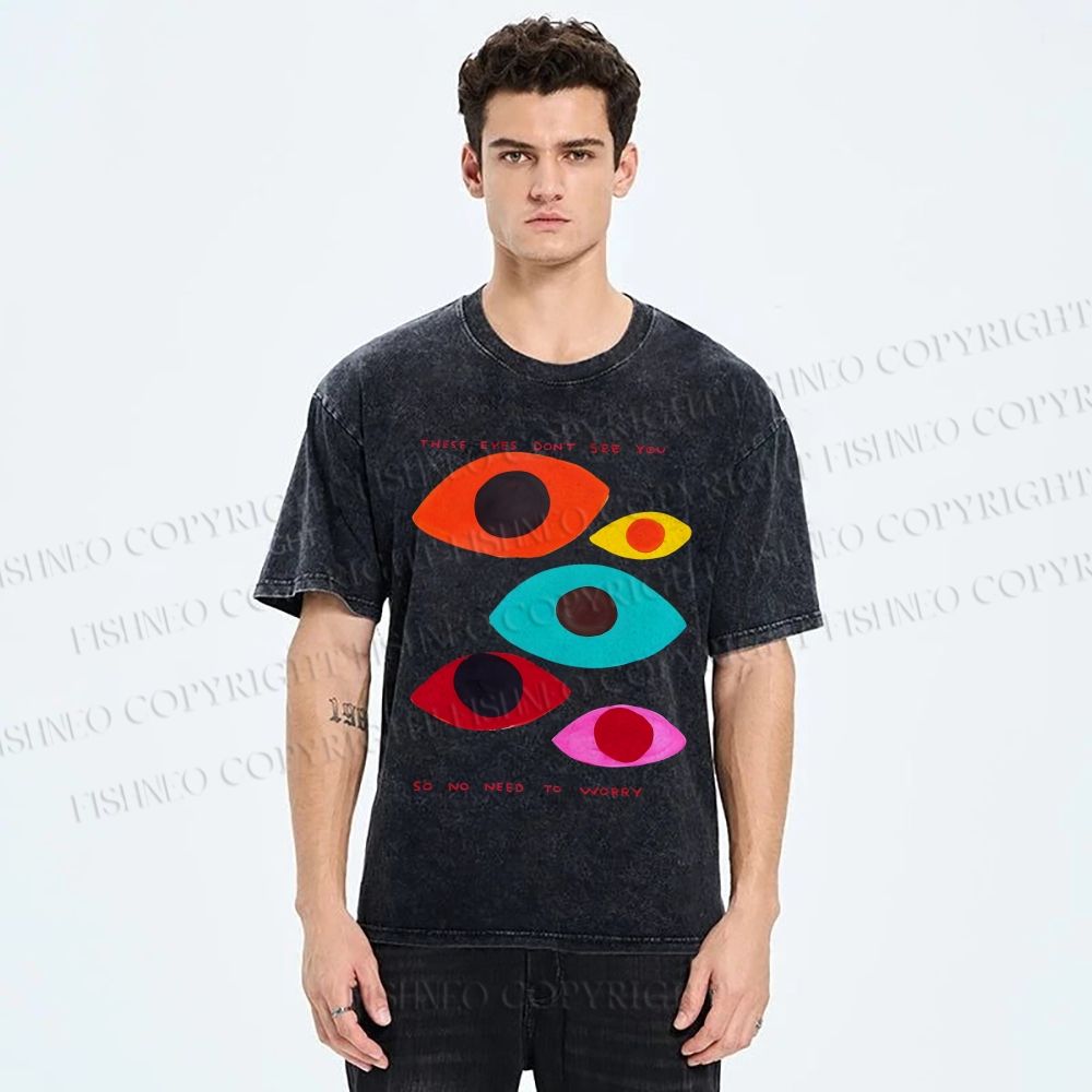 Unisex These Eyes Don't See You Printed Washed Tee