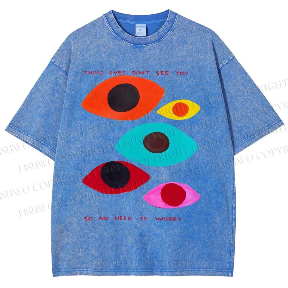 Unisex These Eyes Don't See You Printed Washed Tee