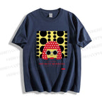 Unisex Classic Cotton Japanese Yayoi Kusama Woman Printed T-shirt