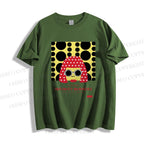 Unisex Classic Cotton Japanese Yayoi Kusama Woman Printed T-shirt