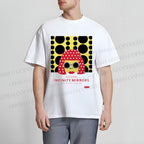 Unisex Classic Cotton Japanese Yayoi Kusama Woman Printed T-shirt