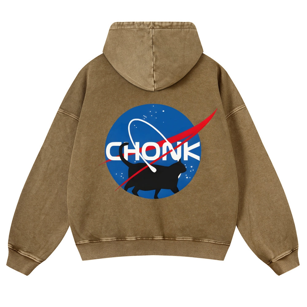 CHONK/NASA Vintage Washed Cotton Back Art Hoodie