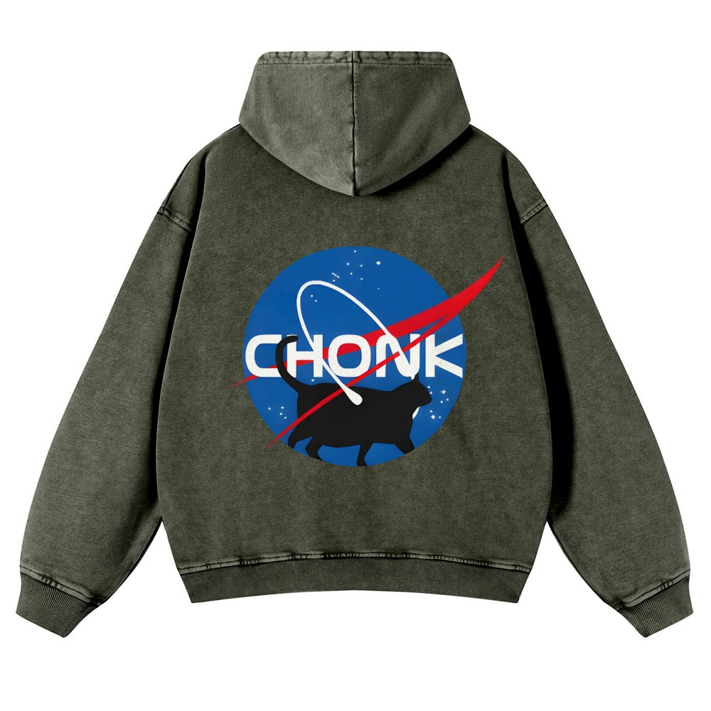 CHONK/NASA Vintage Washed Cotton Back Art Hoodie