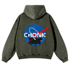 CHONK/NASA Vintage Washed Cotton Back Art Hoodie