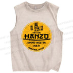 Unisex Hattori Hanzo Printed Washed Tank Top