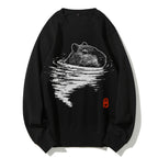Swimming Capybara Cotton Sweatshirt