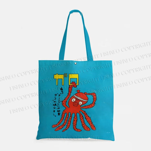 Funny Octopus Japanese Vintage Printed Tank Top