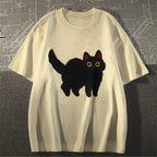 Fluffy black cat Classic T-Shirt
