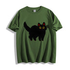 Fluffy black cat Classic T-Shirt