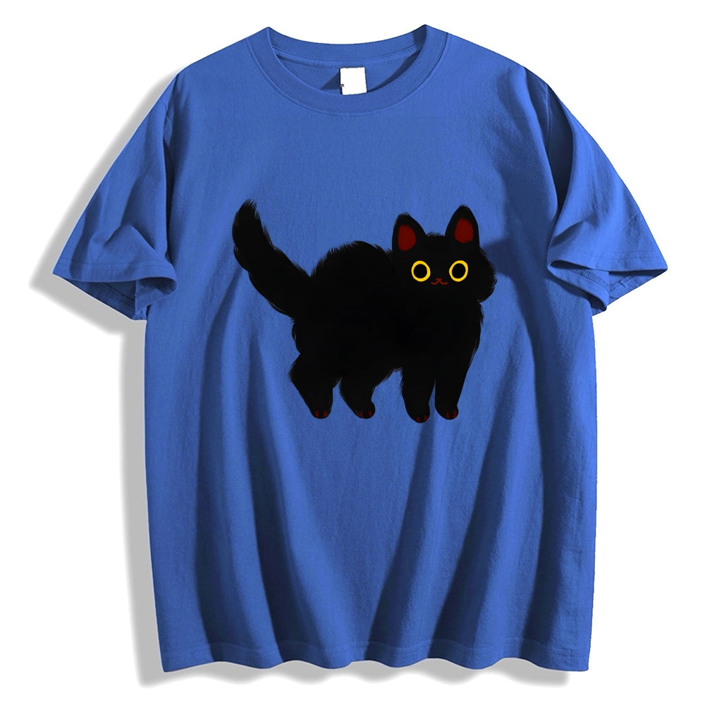 Fluffy black cat Classic T-Shirt