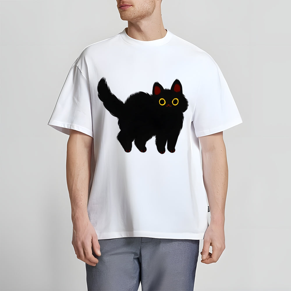 Fluffy black cat Classic T-Shirt