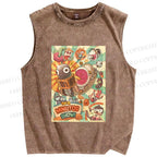 Unisex 31 Minutos Printed Washed Tank Top