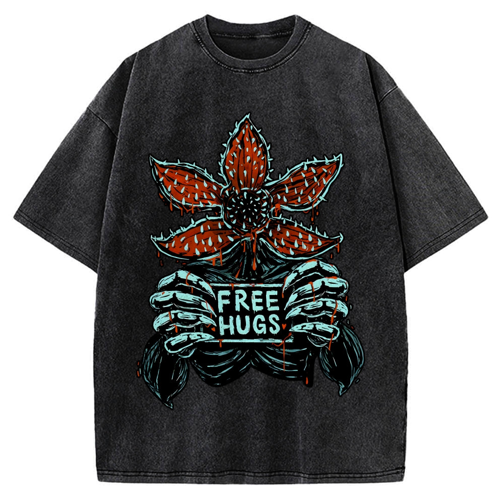Unisex Free Hugs Vintage Washed T-shirt