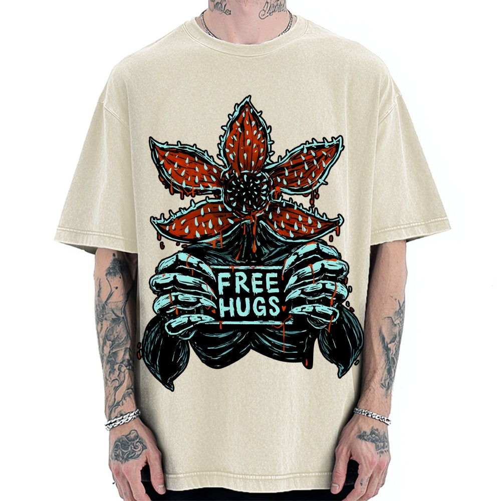Unisex Free Hugs Vintage Washed T-shirt