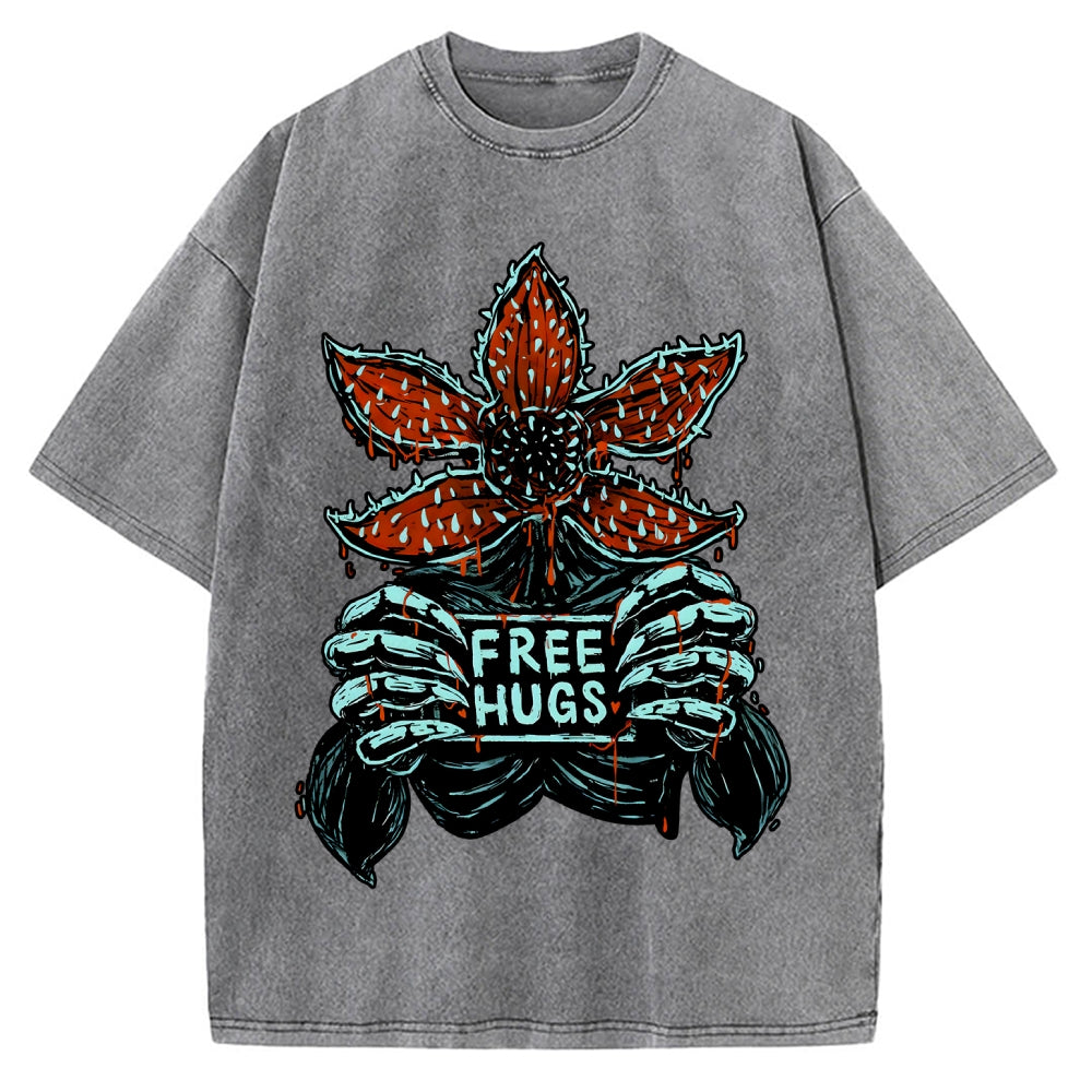 Unisex Free Hugs Vintage Washed T-shirt