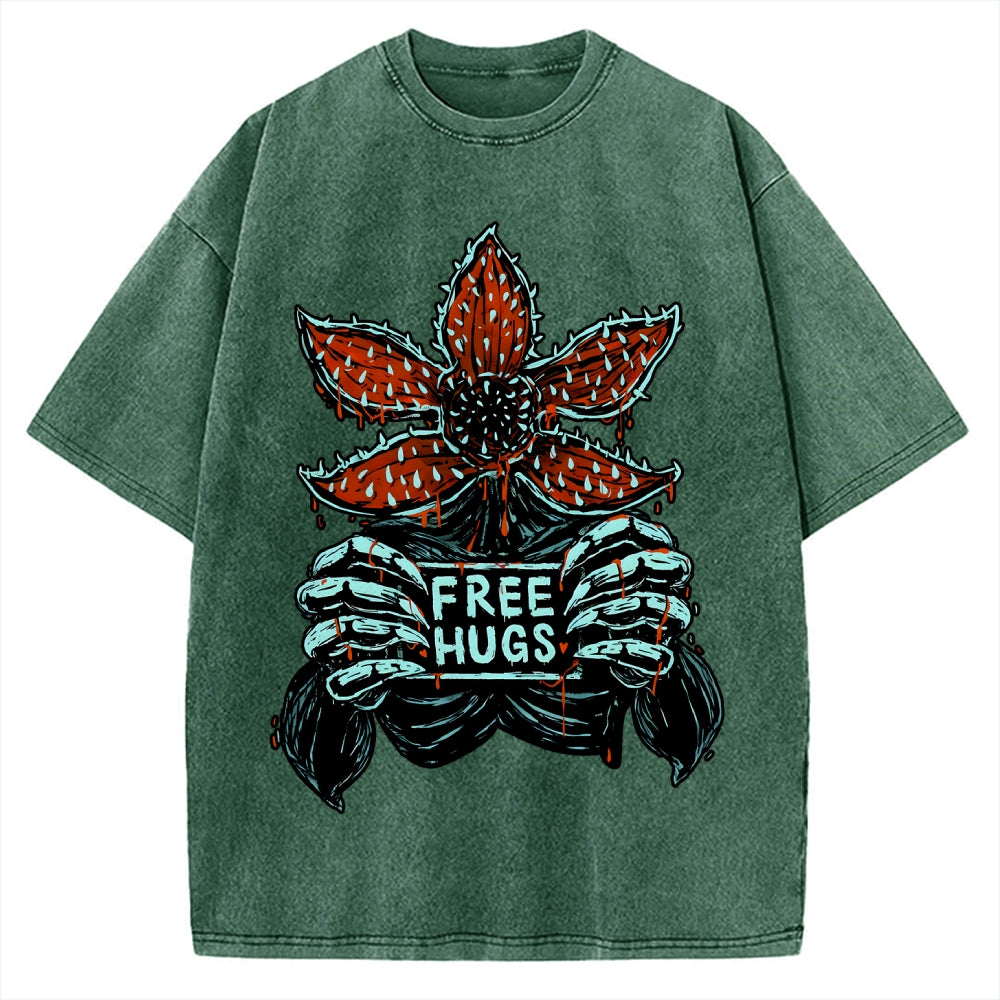Unisex Free Hugs Vintage Washed T-shirt