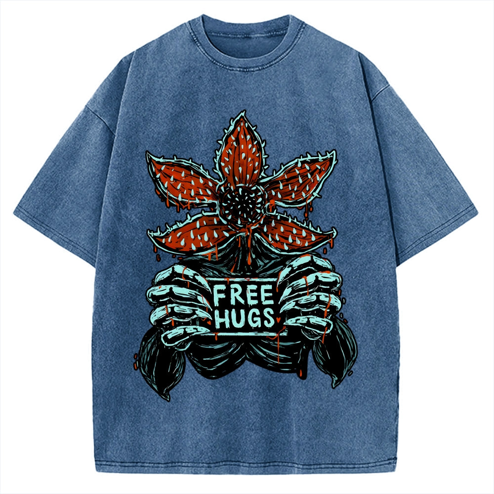 Unisex Free Hugs Vintage Washed T-shirt