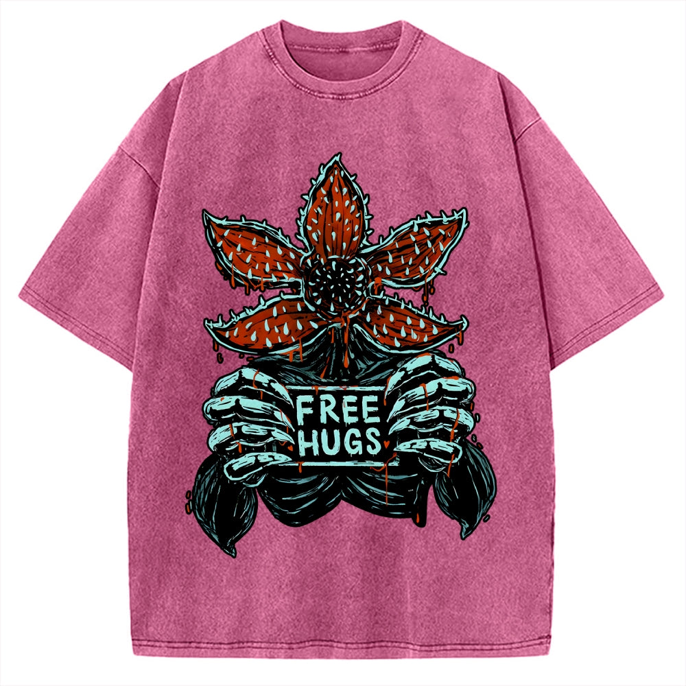 Unisex Free Hugs Vintage Washed T-shirt