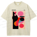 Unisex Bauhaus Art Geometry Printed Washed Tee