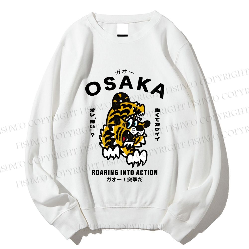 Unisex Osaka Tiger Printed Sweatshirt