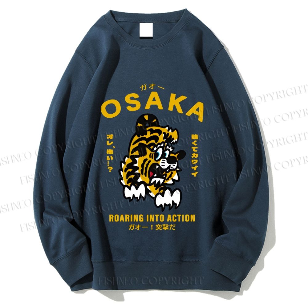 Unisex Osaka Tiger Printed Sweatshirt