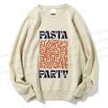 Unisex Pasta Party Printed Sweatshirt