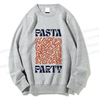 Unisex Pasta Party Printed Sweatshirt