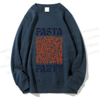 Unisex Pasta Party Printed Sweatshirt