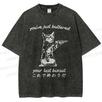 Unisex You've Just Buttered Your Last Biscuit Printed Washed Tee