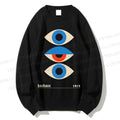 Unisex Bauhaus Art Geometric Eye Printed Sweatshirt