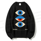 Unisex Bauhaus Art Geometric Eye Printed Sweatshirt