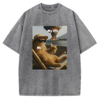 Funny Cat Pictures Vintage Washed T-shirt