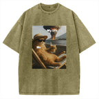 Funny Cat Pictures Vintage Washed T-shirt