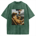 Funny Cat Pictures Vintage Washed T-shirt