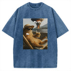 Funny Cat Pictures Vintage Washed T-shirt