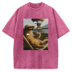 Funny Cat Pictures Vintage Washed T-shirt