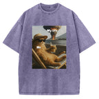 Funny Cat Pictures Vintage Washed T-shirt