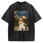 Funny Cat Meme Vintage Washed T-shirt
