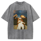 Funny Cat Meme Vintage Washed T-shirt