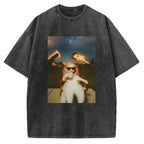 Funny Cat Meme Vintage Washed T-shirt