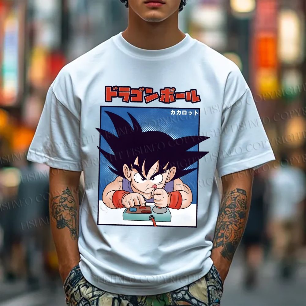 Unisex Classic Cotton Son Goku Printed T-shirt