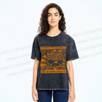 Unisex Garfield Cat Care About Weather Printed Washed Tee