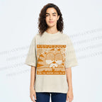 Unisex Garfield Cat Care About Weather Printed Washed Tee