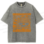 Unisex Garfield Cat Care About Weather Printed Washed Tee