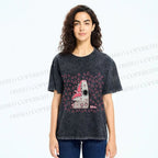 Unisex Cartoon Opossum Screaming Printed Washed Tee